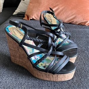 Black madden girl wedges
